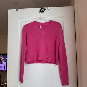Organic by John Patrick Fuschia Cashmere Sweater NWT